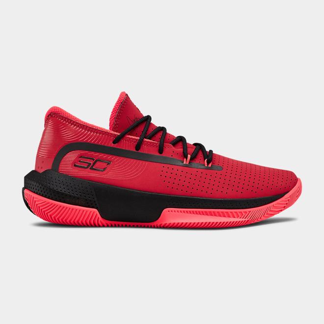 Under Armour SC 3ZER0 III - Dievcenske Basketbalove Topanky - Červené/Čierne